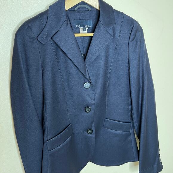 Les Copains Blue Suit Pants and Jacket 42 - Picture 1 of 13